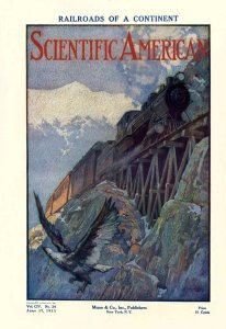 Scientific American cover 1911 - Railroads of a Continent