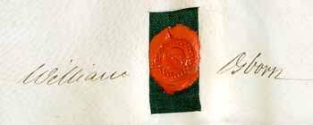 Signature of William Osborn