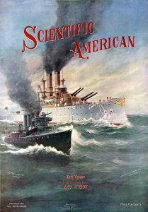 Scientific American cover 1907 - United States Navy