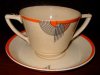 tango soup cup and holder, orange