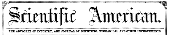 Scientific American masthead volumes IX-XII